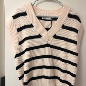 Zara Knitwear Striped Vest